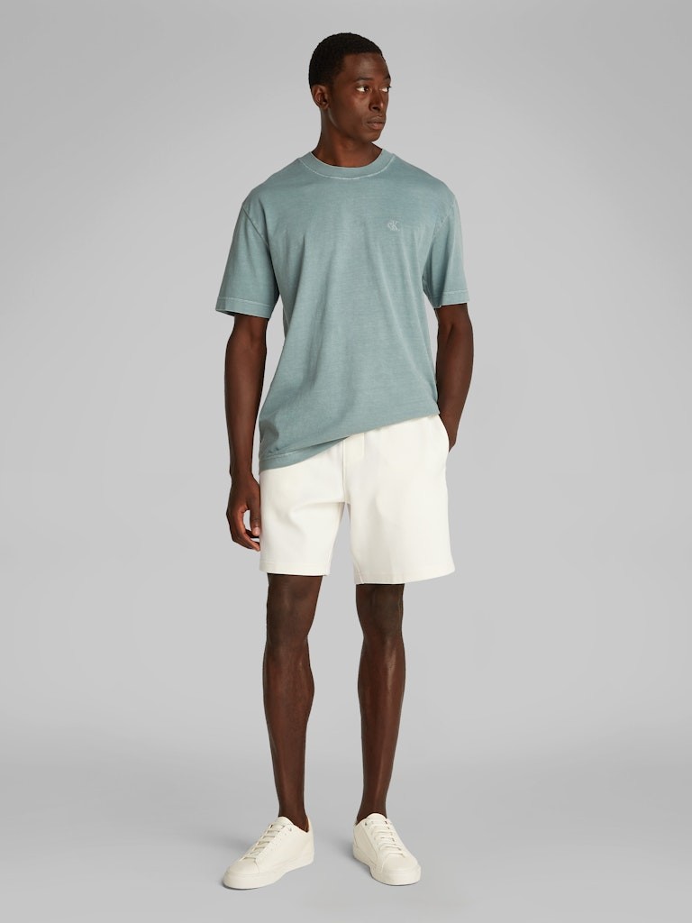 Calvin Klein Rejeneratif Pamuk Beyaz Erkek Sweat Şort - J30J327246YAS