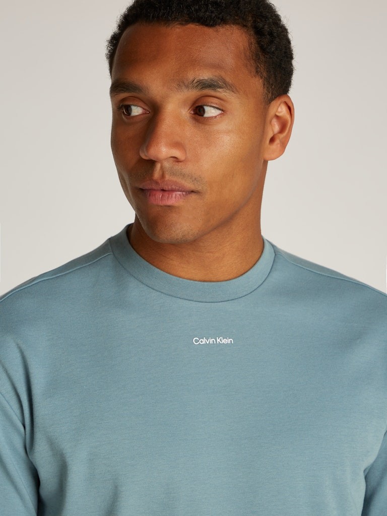 Calvin Klein Mavi Erkek T-Shirt - K10K112487CFQ