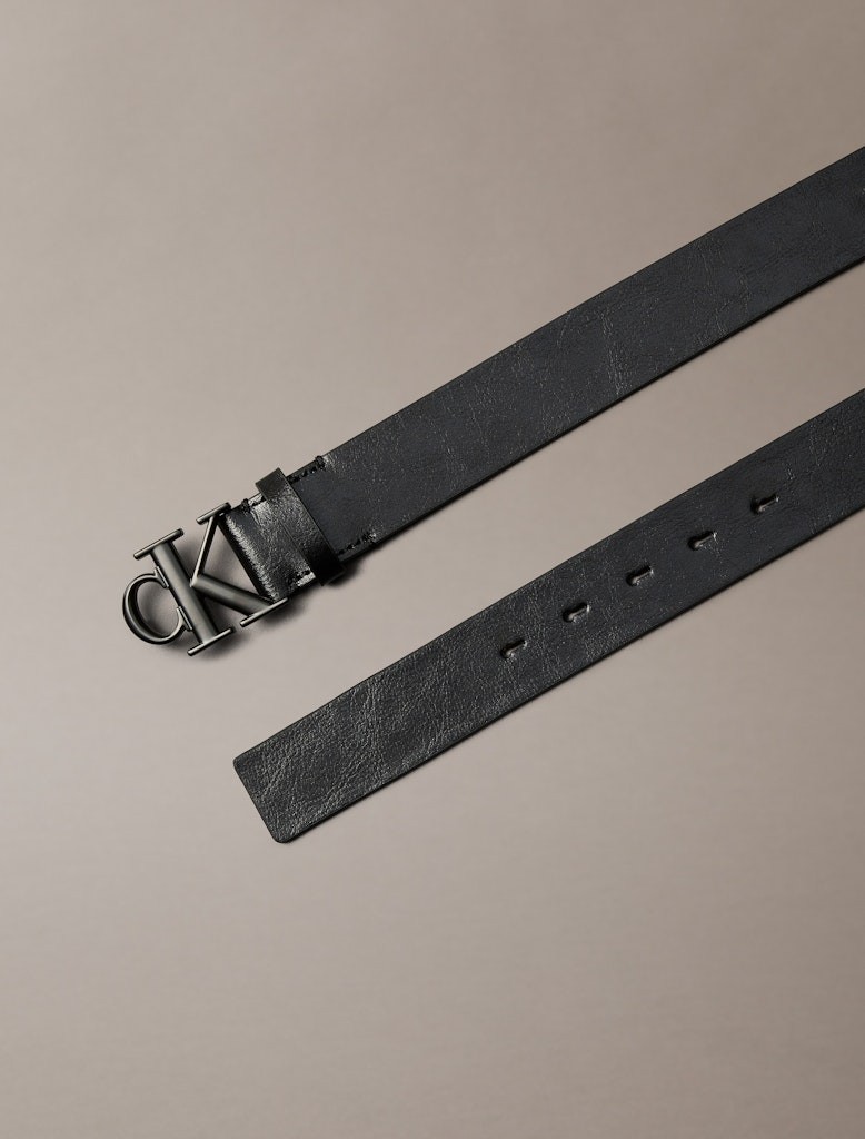 Calvin Klein Erkek Siyah Kemer 3,5 cm Kemer