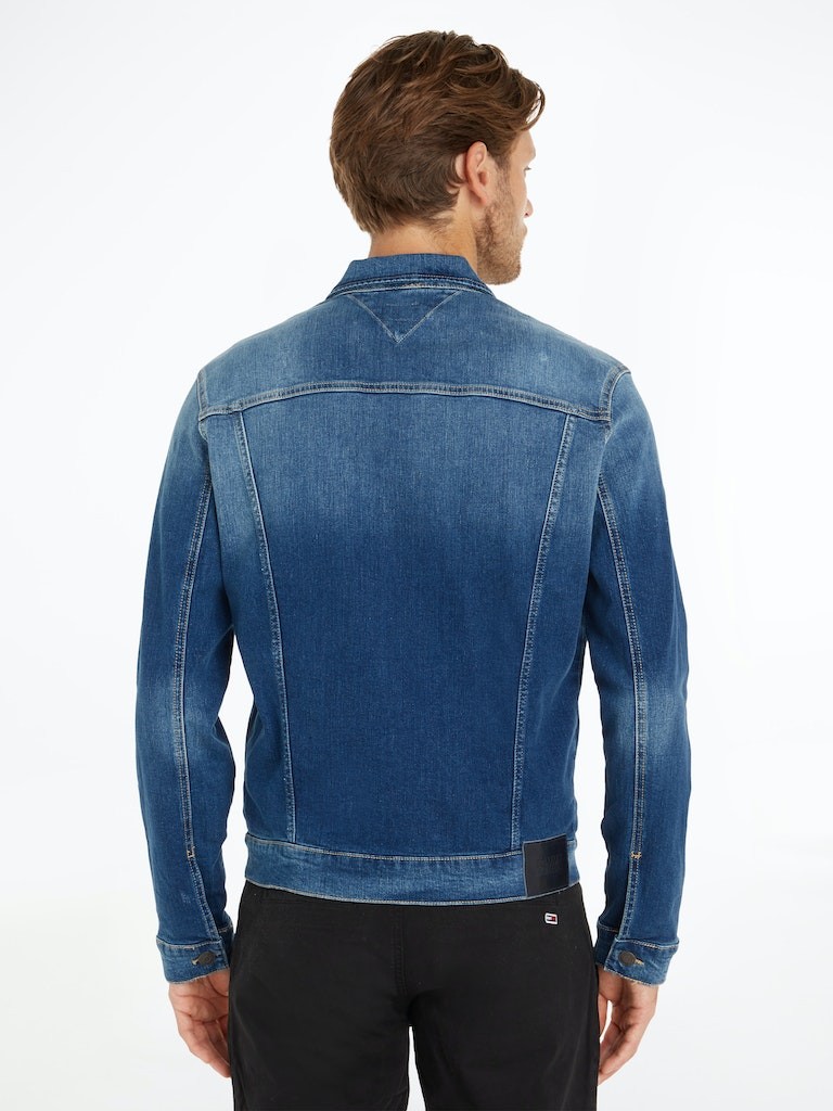 Tommy Hilfiger Denim Mavi Erkek Kot Ceket