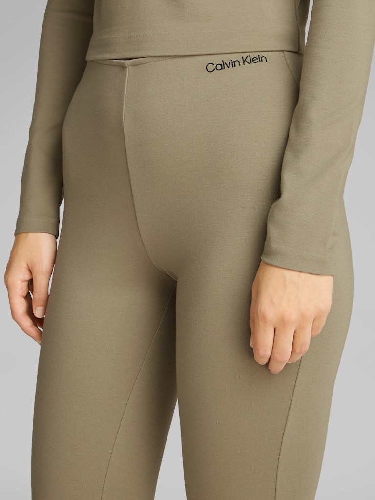 Calvin Klein Viskon Haki Kadın Tayt - J20J225089PK8