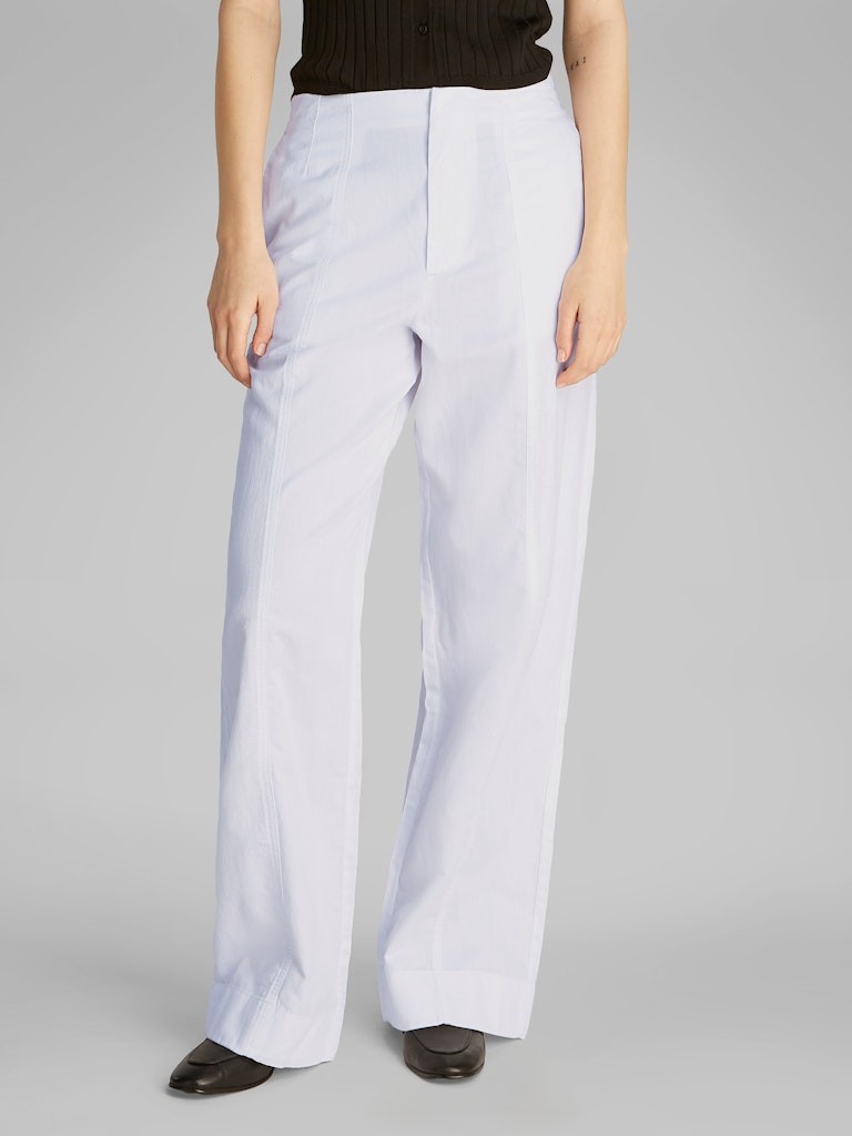 Calvin Klein Keten Beyaz Kadın Soft Pantolon - J20J225340YAA
