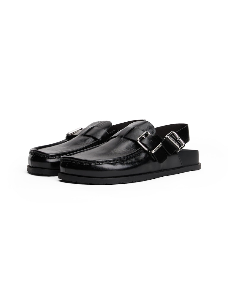 Tommy Hilfiger Kadın Siyah Deri Loafers Ayakkabı