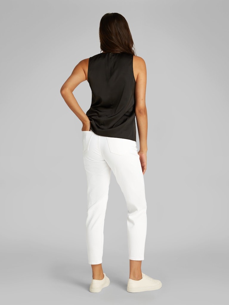 Calvin Klein Denim Beyaz Kadın Tapered Mom Jean Pantolon - J20J2251371AA