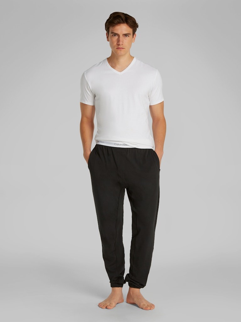 Calvin Klein Pamuk Beyaz Erkek V Yaka 3 lü Paket T-Shirt