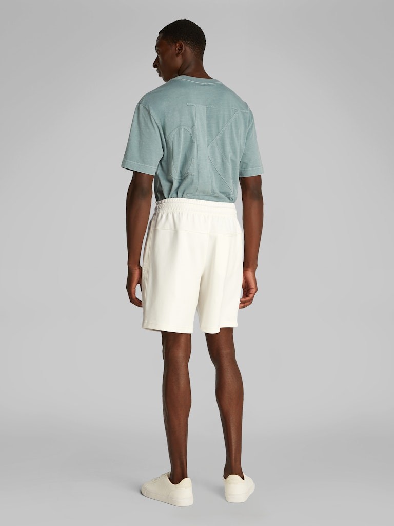 Calvin Klein Rejeneratif Pamuk Beyaz Erkek Sweat Şort - J30J327246YAS