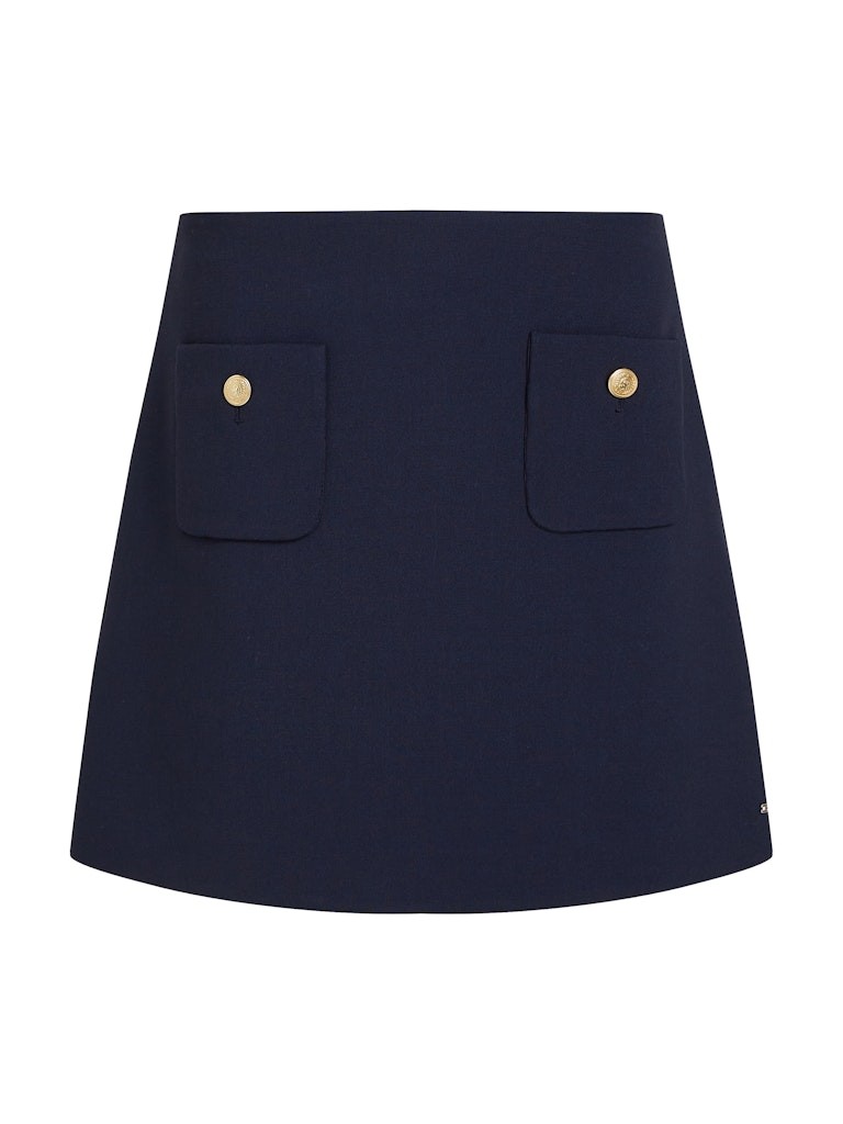 Tommy Hilfiger Pamuk Lacivert Kadın Çan Etek - WW0WW44994C1G