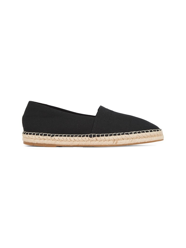 Calvin Klein Pamuk Siyah Erkek Espadril Ayakkabı - HM0HM01808BEH