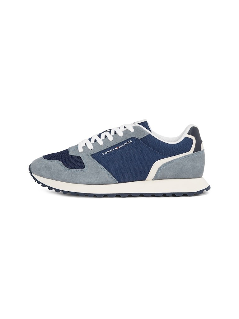 Tommy Hilfiger Süet Lacivert Erkek Kısa Taban Sneakers - FM0FM05425DW5