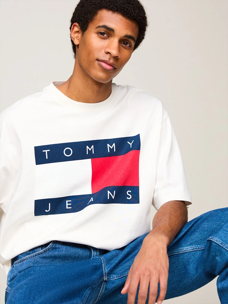 Erkek Tjm Ovz Big Flag T-Shirt