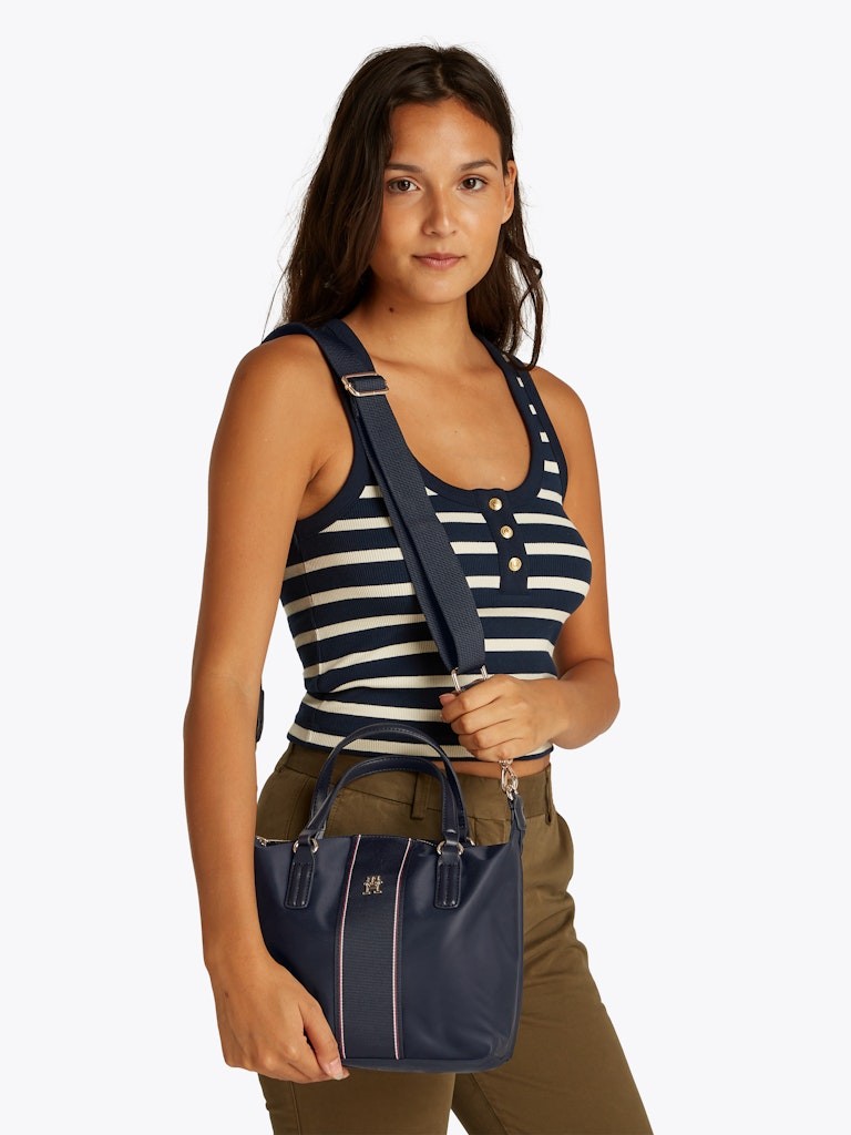 Tommy Hilfiger Lacivert Kadın Tote Çanta - AW0AW17204DW6