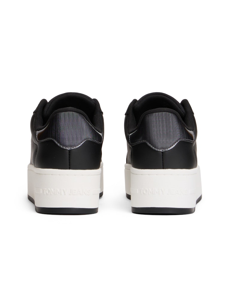 Tommy Hilfiger Kadın Siyah Kısa Taban Flatform Sneakers