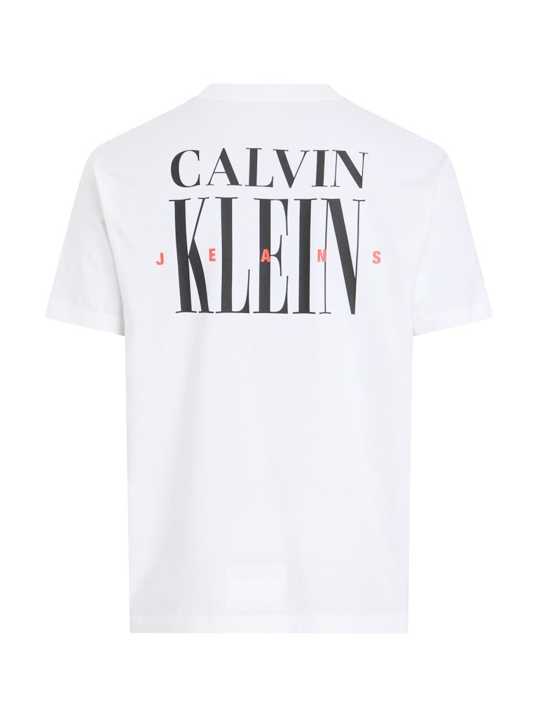 Calvin Klein Rejeneratif Pamuk Beyaz Erkek Kısa Kollu T-Shirt - J30J327473YAF