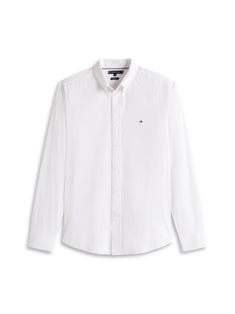 Tommy Hilfiger Erkek Normal Kesim Beyaz Gömlek