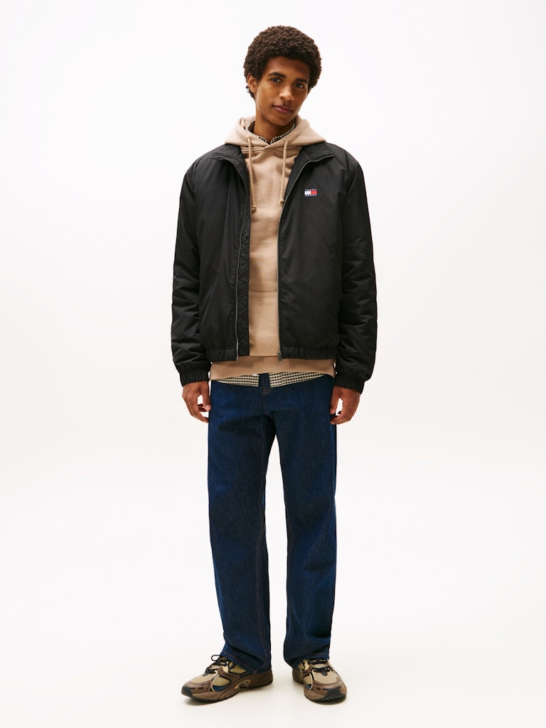 Tommy Hilfiger Erkek Padded Puffer Siyah Mont