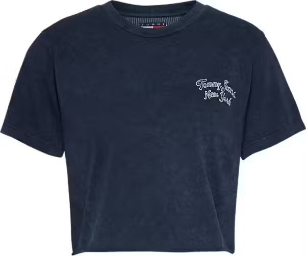 Tommy Jeans Pamuk Lacivert Kadın Kısa Kollu T-Shirt - DW0DW20200C1G