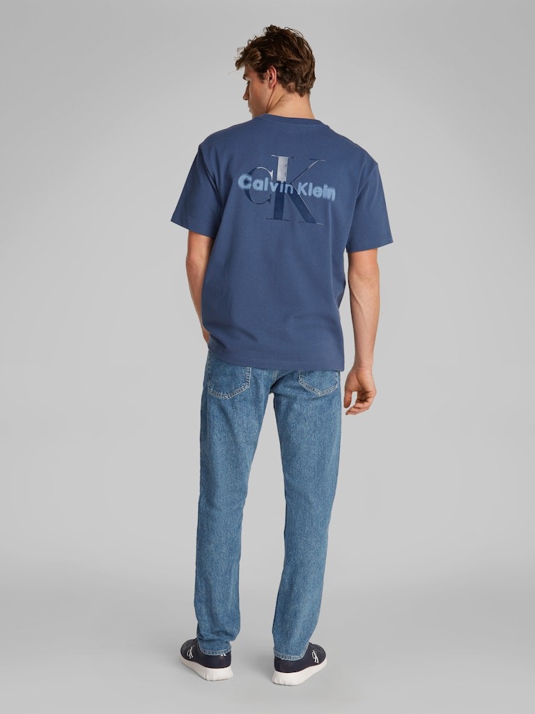 Calvin Klein Pamuk Mavi Erkek Kısa Kollu T-Shirt - LV04RAB812RLY