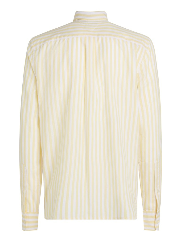 Tommy Hilfiger Poplin Sarı Erkek Uzun Kollu Gömlek - MW0MW391590FP
