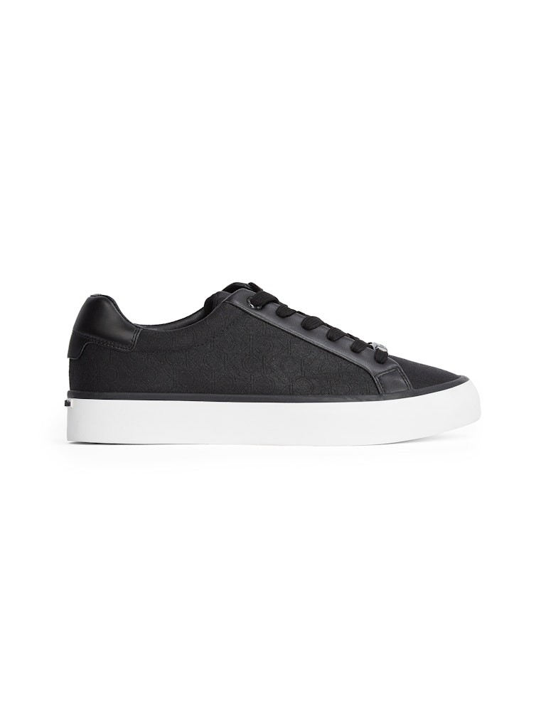 Calvin Klein Siyah Kadın Kısa Taban Sneakers - HW0HW02412BEH