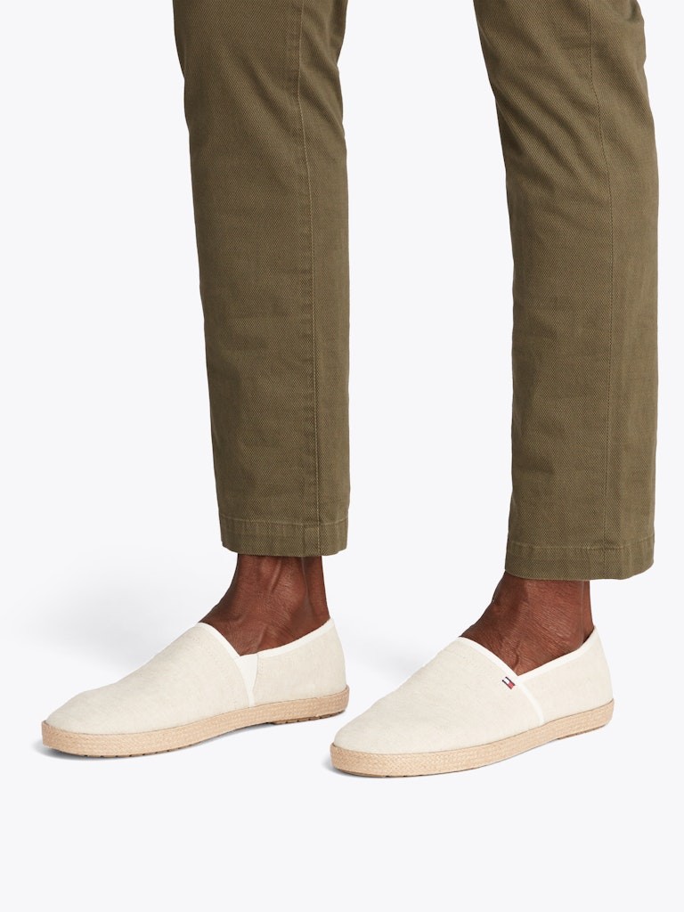 Tommy Hilfiger Keten Beyaz Erkek Espadril Ayakkabı - FM0FM05391YBL