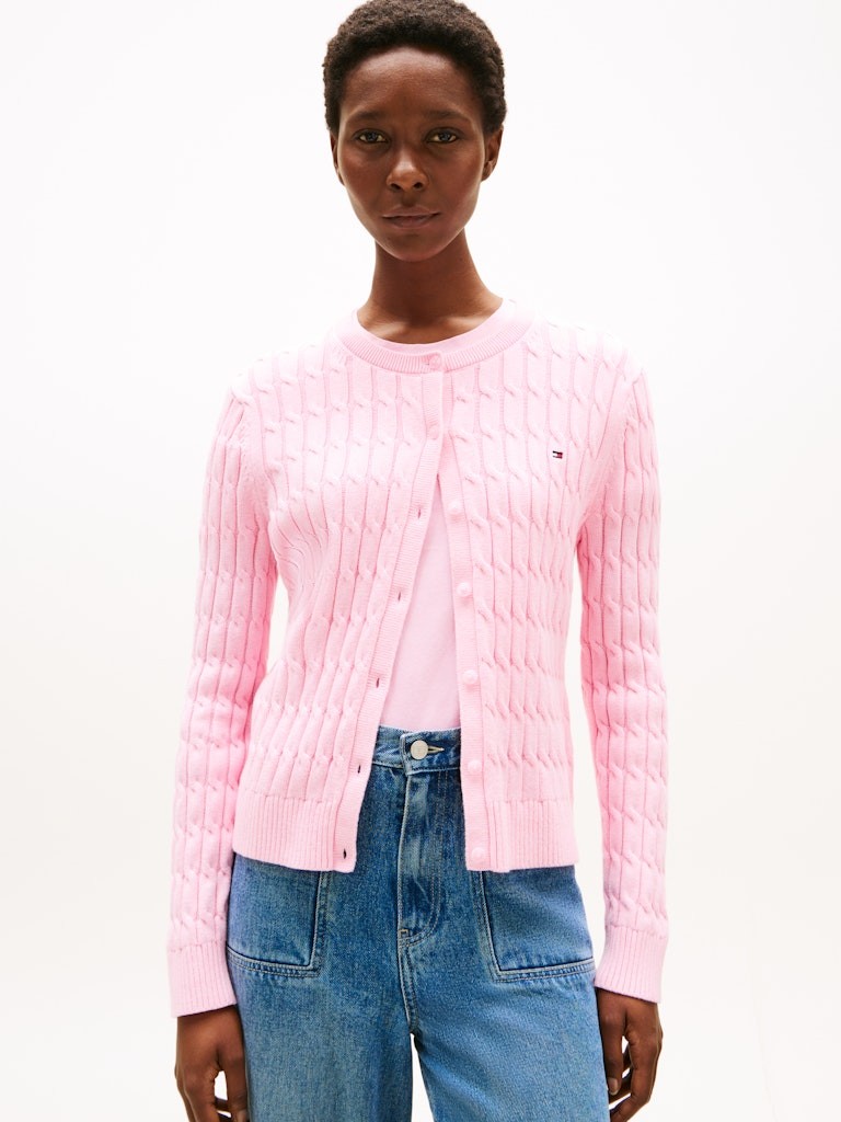 Tommy Hilfiger Kadın Pempe Hırka Triko - WW0WW46514TOL
