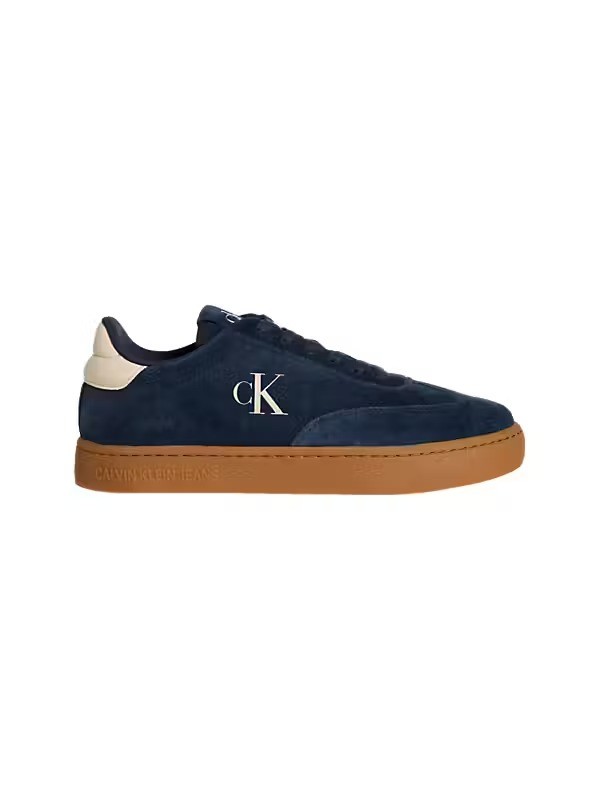 Calvin Klein Erkek Lacivert Kısa Taban Klasik Sneakers