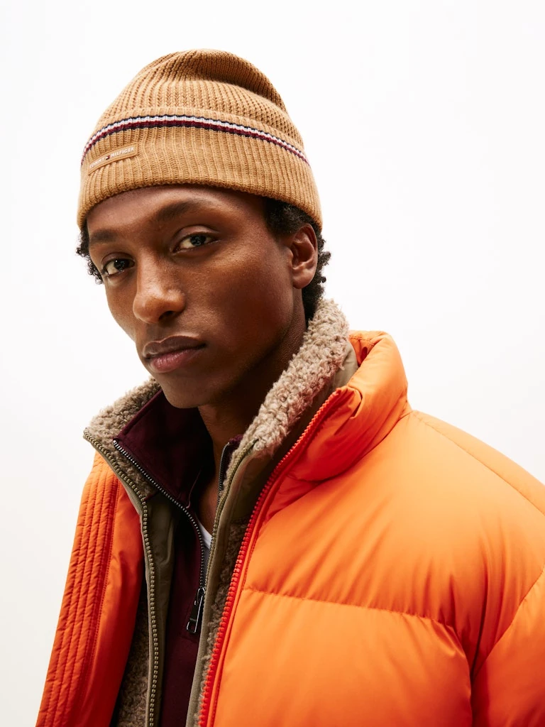 Tommy Hilfiger Erkek Bere Bej Şapka