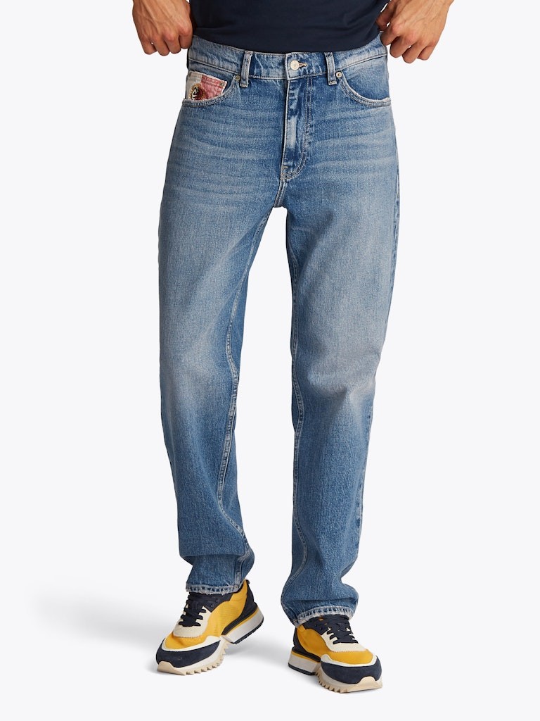 Tommy Hilfiger Denim Mavi Erkek Straight Ryan Jean Pantolon - DM0DM218581A5