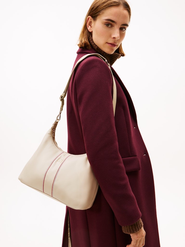 Tommy Hilfiger Kadın Bej Omuz El Çantası