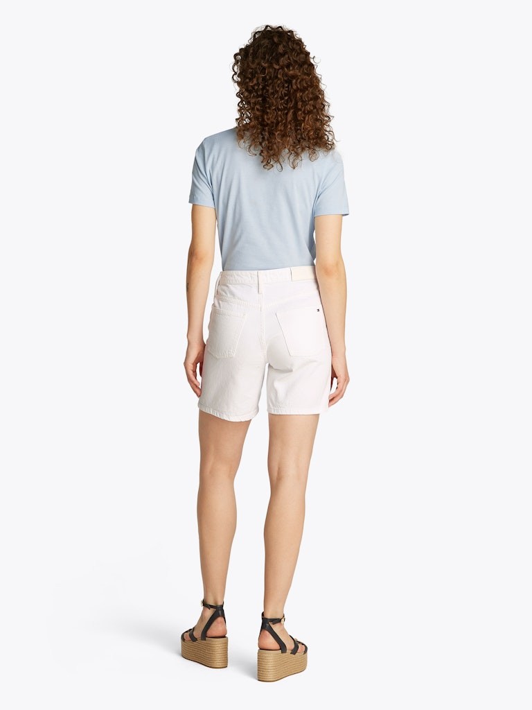 Tommy Hilfiger Denim Beyaz Kadın 5 Cep Şort - WW0WW45924YCF