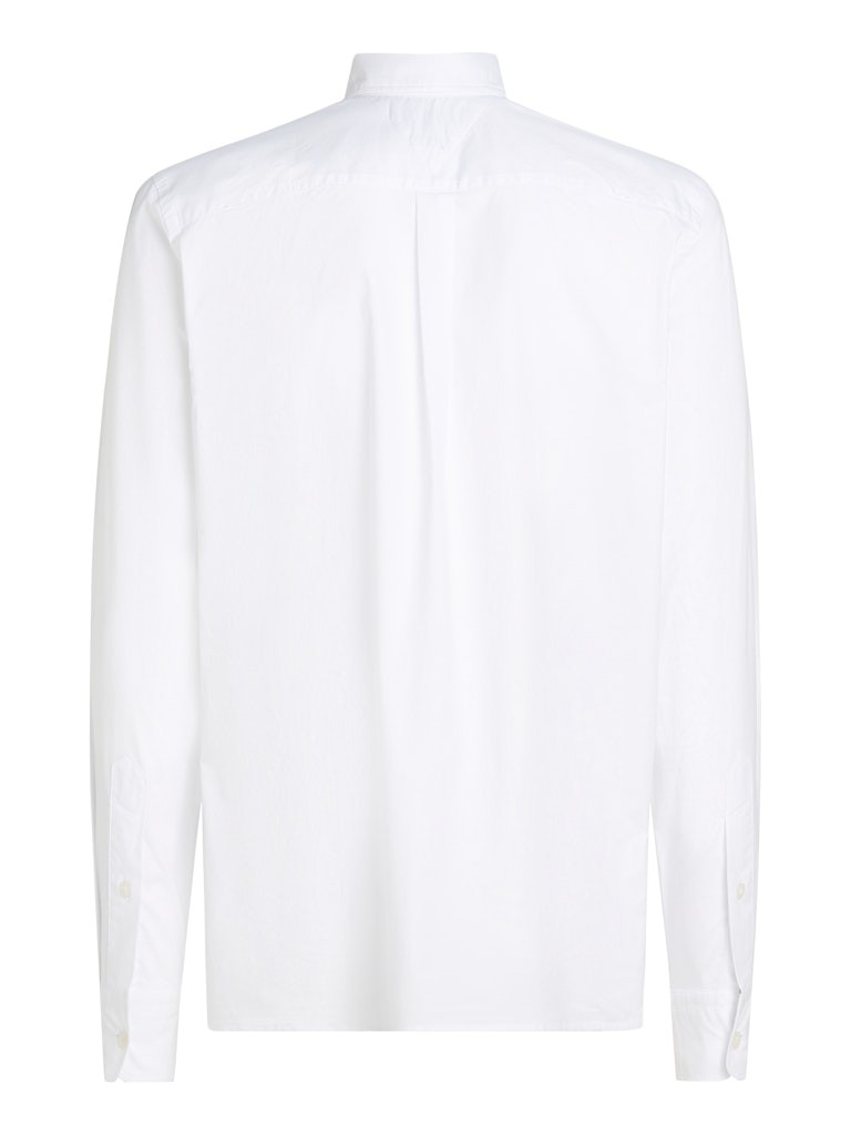 Tommy Hilfiger Poplin Beyaz Erkek Uzun Kollu Gömlek - MW0MW38137YCF