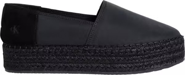 Calvin Klein Pamuk Siyah Kadın Espadril Ayakkabı - YW0YW017360GJ
