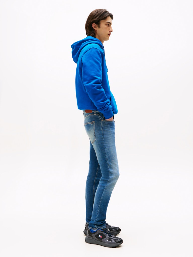 Tommy Hilfiger Erkek Mavi Dar Kesim Scanton Jean Pantolon