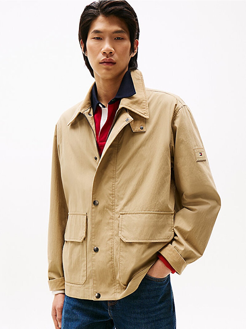 Tommy Hilfiger Erkek Bej Kısa Ceket