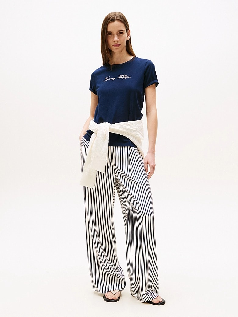 Tommy Hilfiger Kadın Lacivert T-Shirt