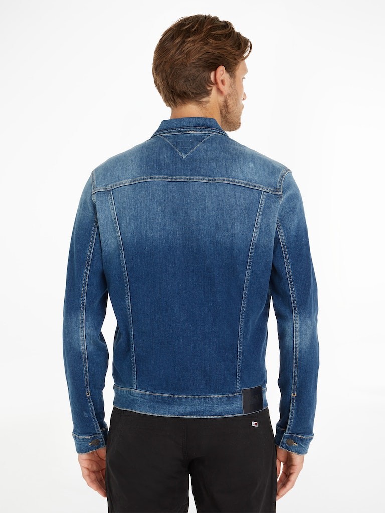 Tommy Hilfiger Denim Mavi Erkek Kot Ceket