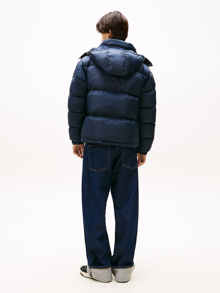 Tommy Hilfiger Erkek Kaz Tüyü Puffer Lacivert Mont