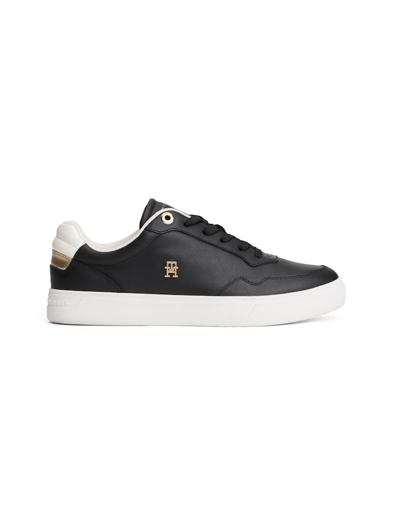 Tommy Hilfiger Kadın Siyah Kısa Taban Court Sneakers