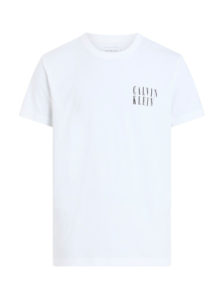 Calvin Klein Rejeneratif Pamuk Beyaz Erkek Kısa Kollu T-Shirt - J30J327478YAF