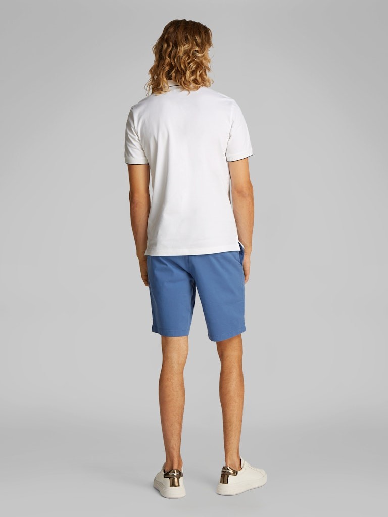 Calvin Klein Organik Pamuk Beyaz Erkek Kısa Kollu Düğmeli Polo Yaka T-Shirt - K10K112751YAF