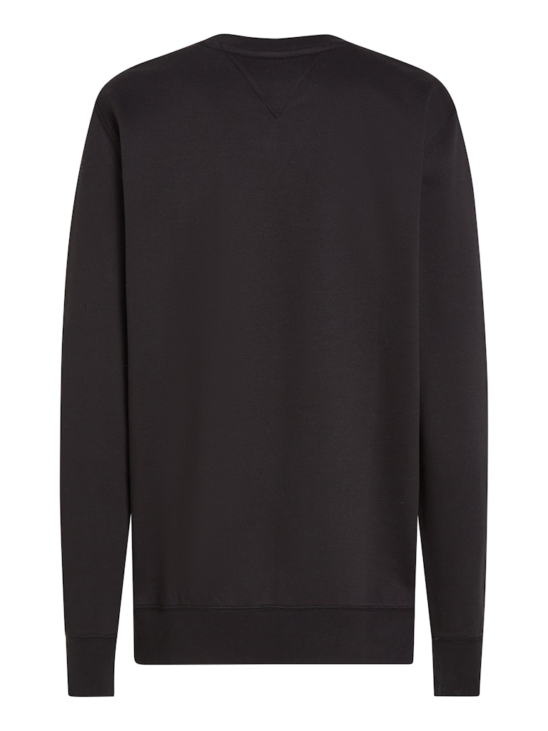 Tommy Hilfiger Erkek Siyah O Yaka Sweatshirt