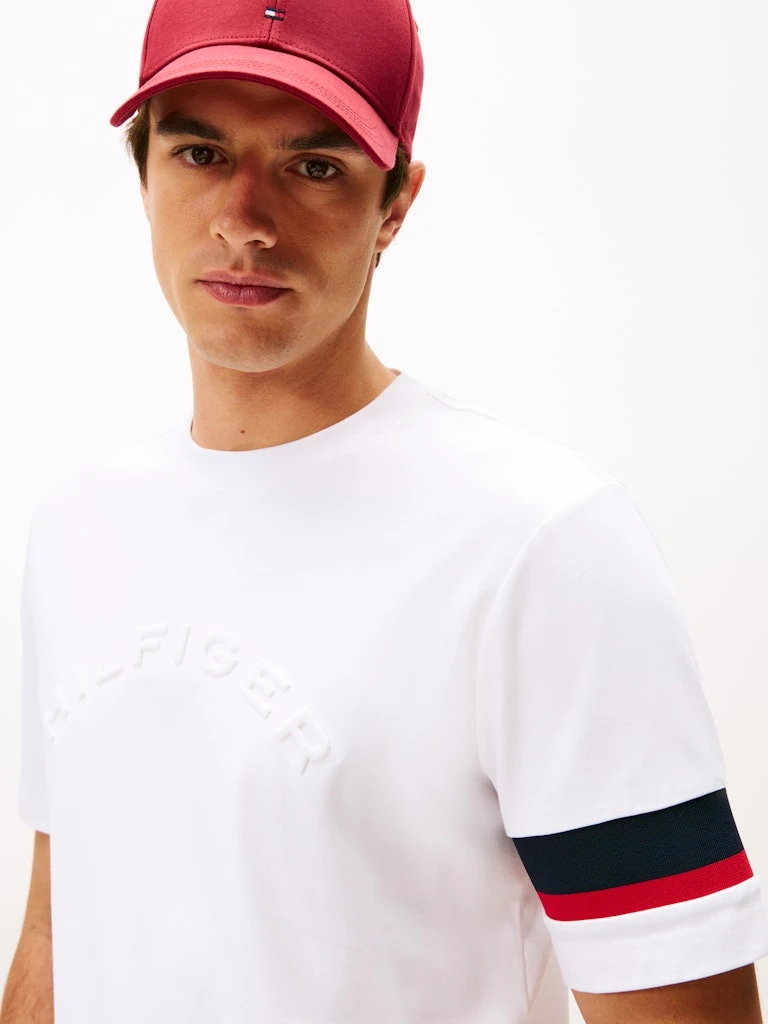 Tommy Hilfiger Erkek Beyaz  O Yaka  T-Shirt