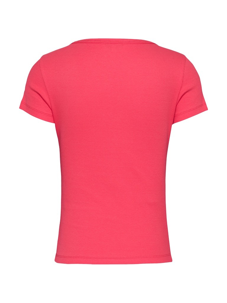 Tommy Hilfiger Rejeneratif Pamuk Kırmızı Kadın Kısa Kollu T-Shirt - DW0DW17385XI2