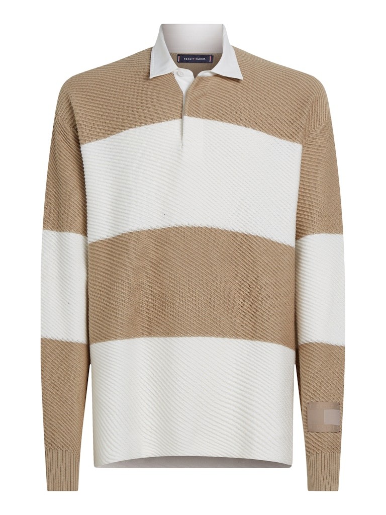 Tommy Hilfiger Rugby Erkek Yakalı Kazak - MW0MW377640FA