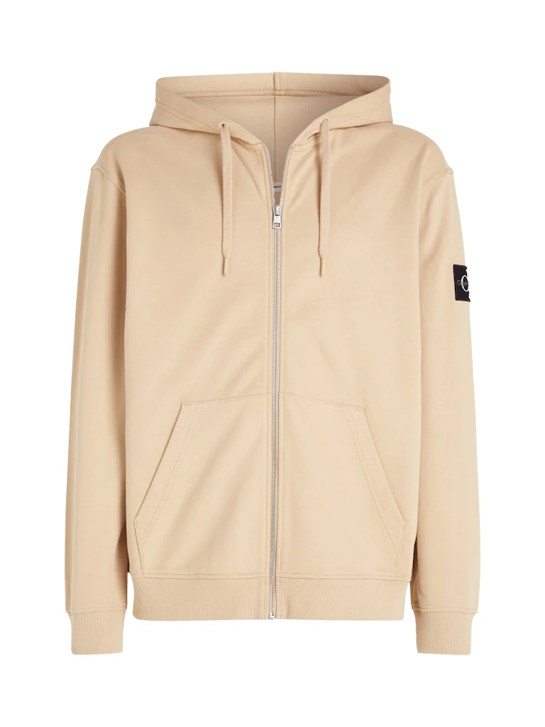 BADGE ZIP THROUGH HOODIE