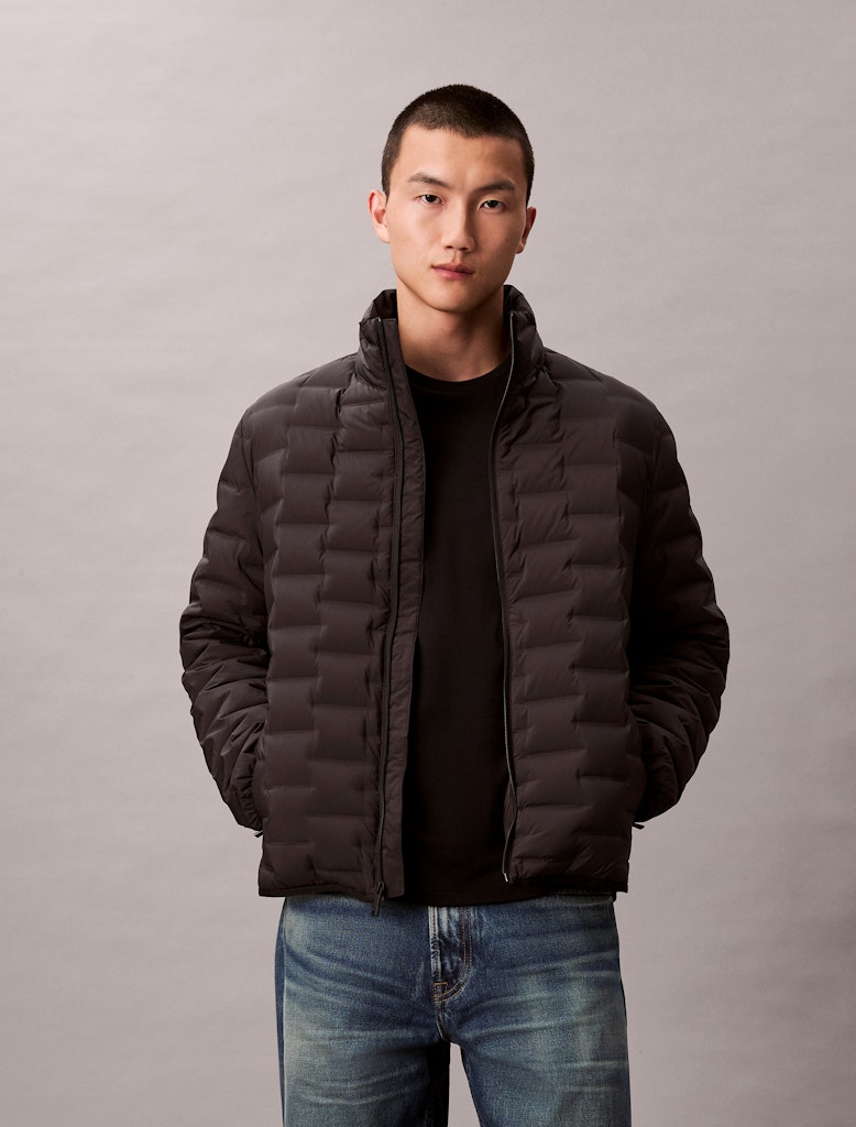 Calvin Klein Erkek Siyah Puffer Mont