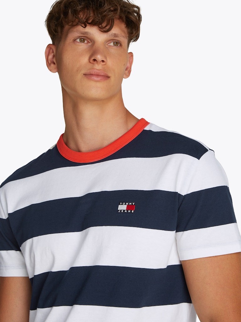 Tommy Hilfiger Rejeneratif Pamuk Lacivert Erkek Kısa Kollu T-Shirt - DM0DM207660A6