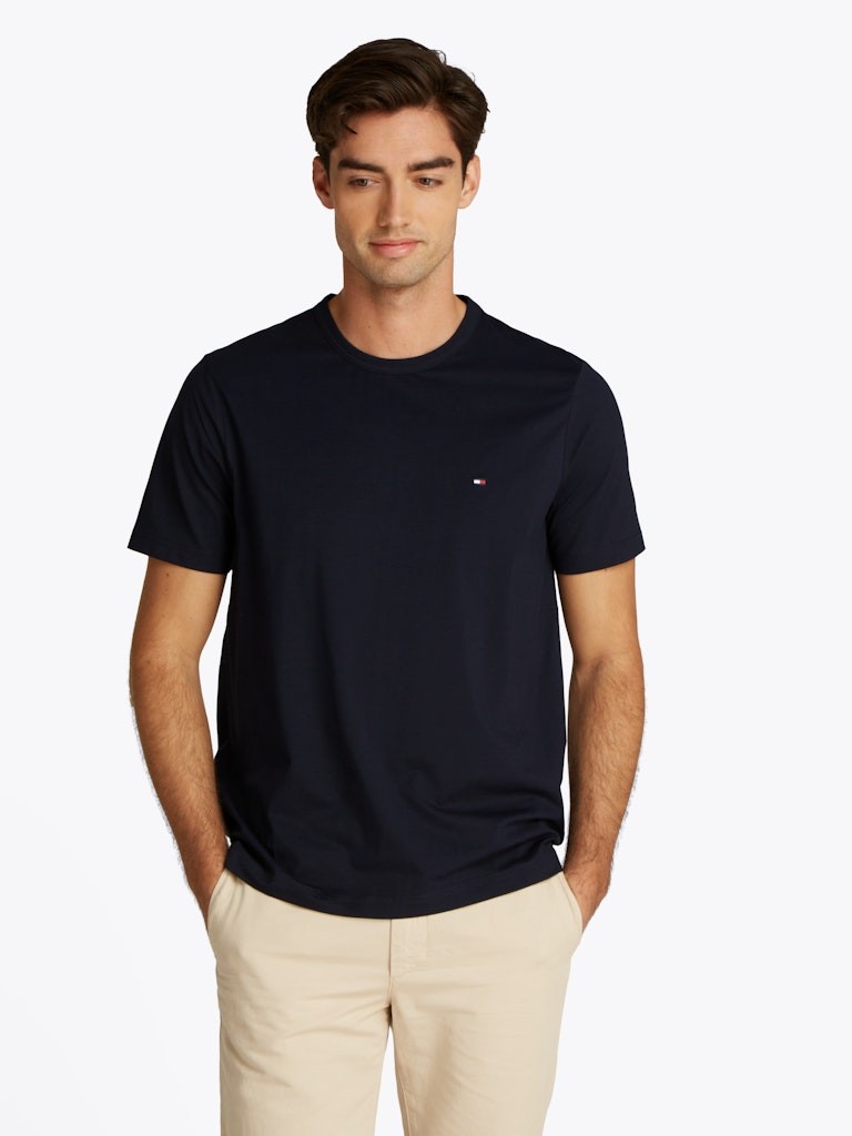 Tommy Hilfiger Pamuk Lacivert Erkek Kısa Kollu T-Shirt - MW0MW37313DW5