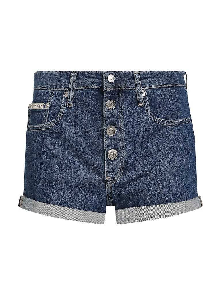 Calvin Klein Denim Mavi Kadın 5 Cep Mom Şort - J20J2255121BJ