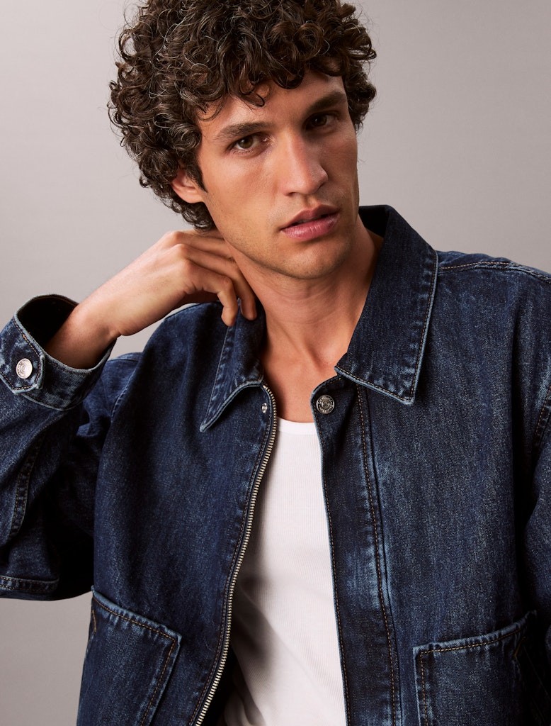 Calvin Klein Erkek Lacivert Denim Mont